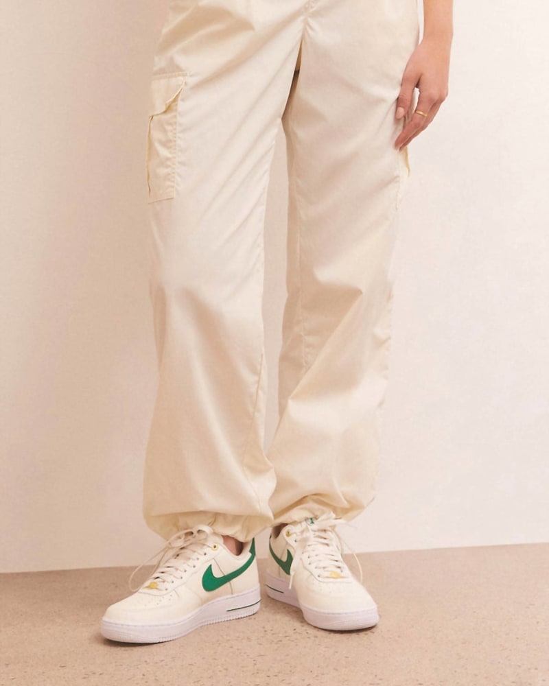 Front of a model wearing a size L Out And About Cargo Trouser In Sandstone in Sandstone by Z Supply. | dia_product_style_image_id:359205